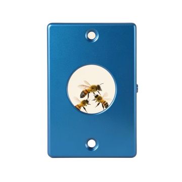 A Bees Nest Up Close With Three Bees Working On It 2-Gang Toggle Light Switch Wall Plate
