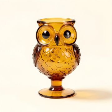 Owl 10 Oz . Glass Goblet (synthetic illustration; no displayed measurements)