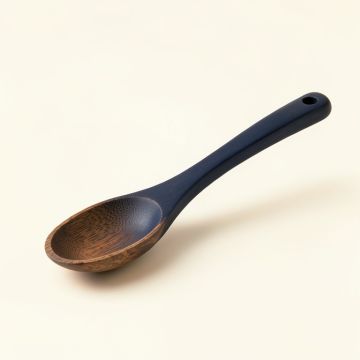 Wren Crest Cooking Spoon - Navy (synthetic illustration; no displayed measurements)