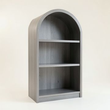 Dune Crest Freestanding Bookcase - Gray (synthetic illustration; no displayed measurements)