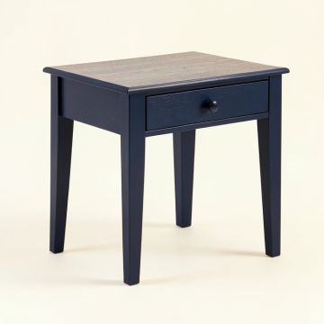 Sage Edge Side Table - Navy (synthetic illustration; no displayed measurements)