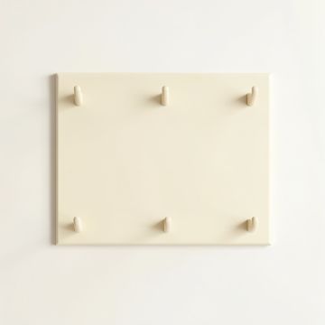 Shore Crest Empty Wall-Mounted Tool Organizer Panel - Cream (synthetic illustration; no displayed measurements)
