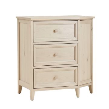 Cotton Candy 3 Drawer Combo Dresser With Cubbies