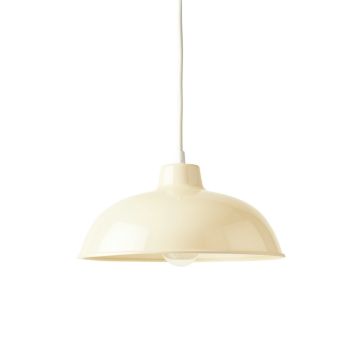Hill Bridge Pendant Light Suspended From One Plain Cable - Cream