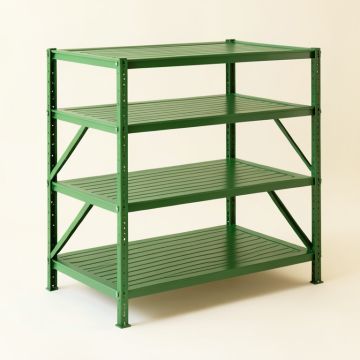 Olive Brook Empty Seed-Starting Shelving Unit Without Lights - Green (synthetic illustration; no displayed measurements)