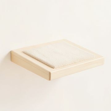Juniper Crest Wall-Mounted Cat Perch - Ivory (synthetic illustration; no displayed measurements)