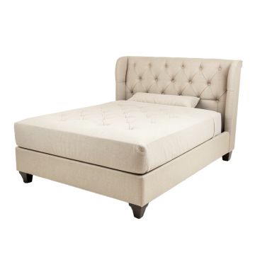 Harrisson Twin Tufted Upholstered Platform Bed
