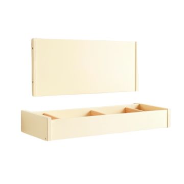 Slate Brook Empty Wall-Mounted Tool Organizer Panel - Ivory (synthetic illustration; no displayed measurements)