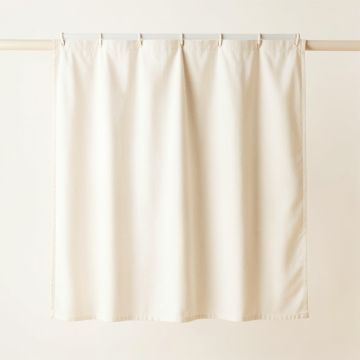Reed Bend Shower Curtain Hanging Flat From A Plain Rod - Ivory (synthetic illustration; no displayed measurements)