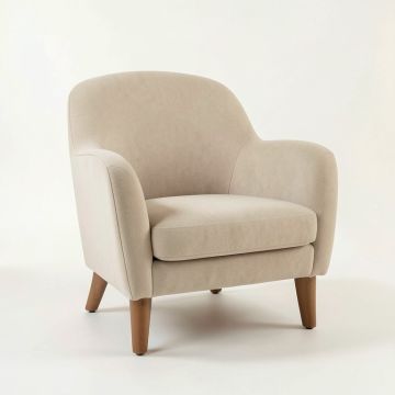 Pine Dale Upholstered Armchair - Beige (synthetic illustration; no displayed measurements)