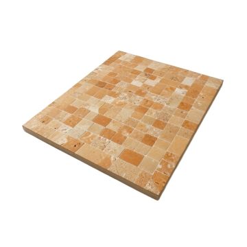Roman Selection Glass Mosaic Tile In Raw Ginger