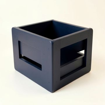Vale Arc Empty Furniture-Style Pet Crate - Navy (synthetic illustration; no displayed measurements)