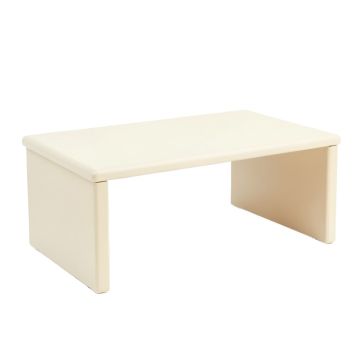 Fern Fold Desktop Monitor Riser - Cream (synthetic illustration; no displayed measurements)