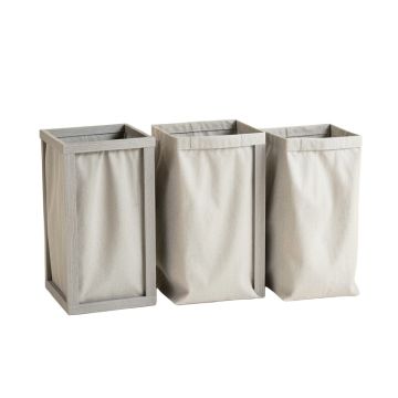 Glen Canyon Laundry Sorting Station With Plain Removable Bags - Gray (synthetic illustration; no displayed measurements)