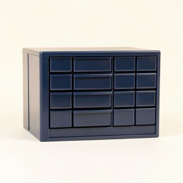 Reed Dell Small-Parts Storage Drawer Cabinet - Navy (synthetic illustration; no displayed measurements)