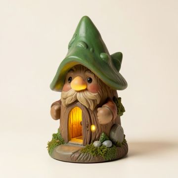 Solar Garden Light Mystic Gnome Fairy House With Color Changing Led Solar Outdoor Garden Light (synthetic illustration; no displayed measurements)