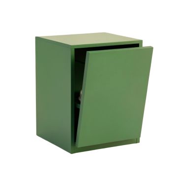 Fern Bend Freestanding Pull-Out Hamper Cabinet - Green