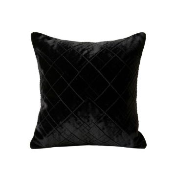 Sage Crest Filled Accent Pillow - Black