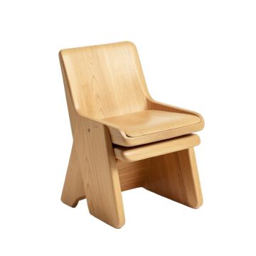 Natalina Solid Wood Stacking Side Chair (synthetic illustration; no displayed measurements)