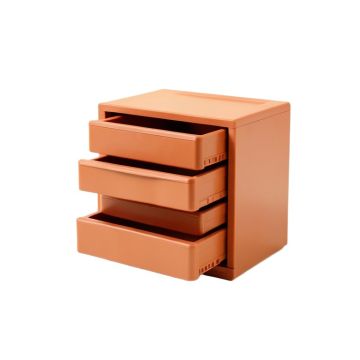 Cove Branch Small-Parts Storage Drawer Cabinet - Terracotta