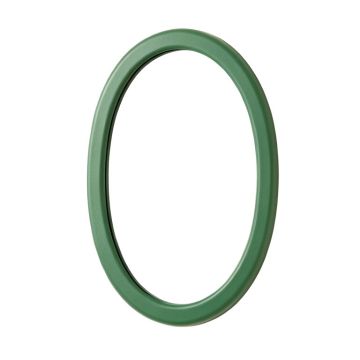 Oak Bend Framed Wall Mirror - Green