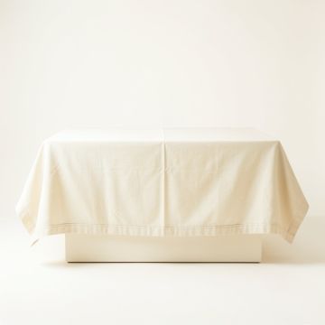 Vale Dale Flat Bed Sheet - Cream (synthetic illustration; no displayed measurements)