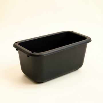 Linden Brook Empty Railing Planter With Integral Brackets - Black (synthetic illustration; no displayed measurements)