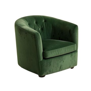 Ilene 32 '' Wide Tufted Velvet Barrel Chair