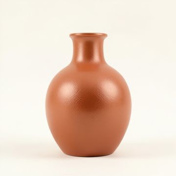 Spruce Bend Empty Decorative Vase - Terracotta (synthetic illustration; no displayed measurements)