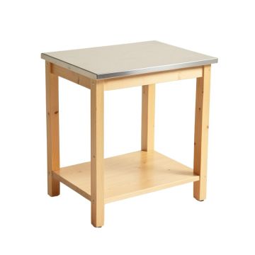 Fulton Kitchen Cart With Stainless Steel Top