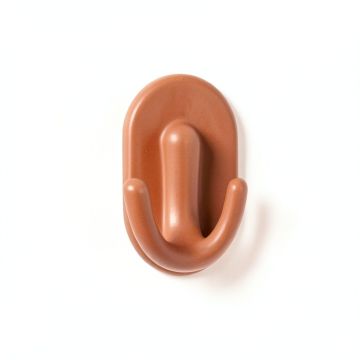 Elm Crest Wall-Mounted Robe Hook - Terracotta (synthetic illustration; no displayed measurements)