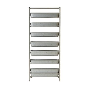 River Bend Empty Vertical Garden Frame - Gray