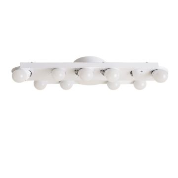 10-Light Dimmable Led White Vanity Light