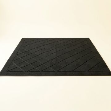 Willow Branch Rectangular Area Rug - Black (synthetic illustration; no displayed measurements)