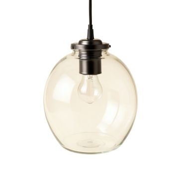 Casarez 8 '' H X 14 '' W Glass Oval Pendant Shade In Clear