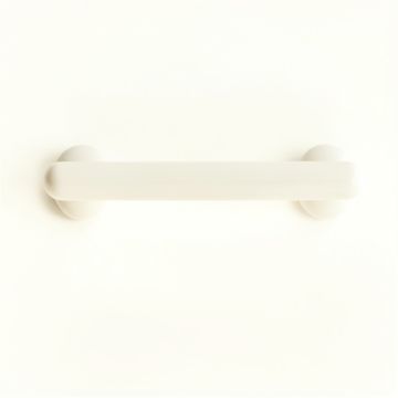Flint Bend Cabinet Handle Without Packaging - White (synthetic illustration; no displayed measurements)