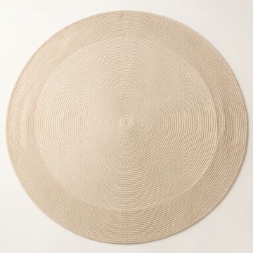 Stone Brook Round Area Rug - Beige (synthetic illustration; no displayed measurements)