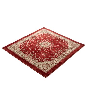 Ebner Power Loom Red/Beige Rug