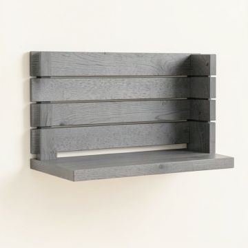 Shore Bridge Wall-Mounted Entryway Organizer Shelf - Gray (synthetic illustration; no displayed measurements)