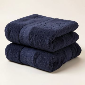 Durant Gilded Pineapple Dog 2 Piece 100 % Cotton Hand Towel Set (synthetic illustration; no displayed measurements)