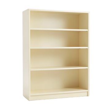 Ridge Edge Freestanding Bookcase - Cream