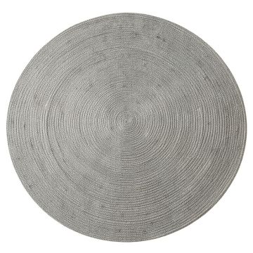 Shore Arc Round Area Rug - Gray