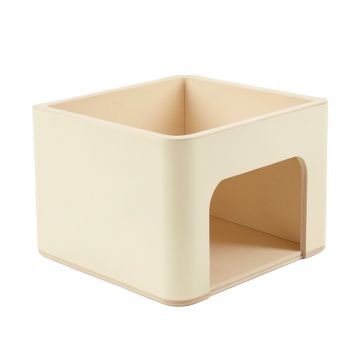 Slate Dale Empty Furniture-Style Litter Enclosure - Cream