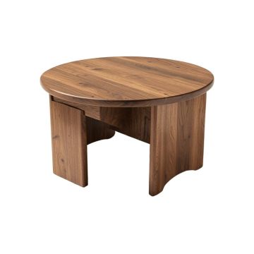 Davisson Solid Wood Drum Coffee Table (synthetic illustration; no displayed measurements)
