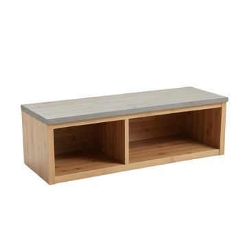 Pine Branch Shoe Storage Bench - Gray