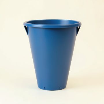 Reed Arc Empty Railing Planter With Integral Brackets - Blue (synthetic illustration; no displayed measurements)