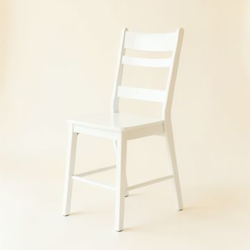 Ridge Bend Dining Chair - White (synthetic illustration; no displayed measurements)