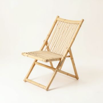 River Arc Folding Outdoor Chair - Beige (synthetic illustration; no displayed measurements)