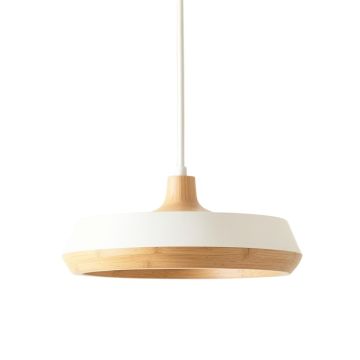 Vale Bridge Pendant Light Suspended From One Plain Cable - White