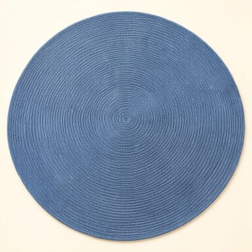 Alder Bend Round Area Rug - Blue (synthetic illustration; no displayed measurements)